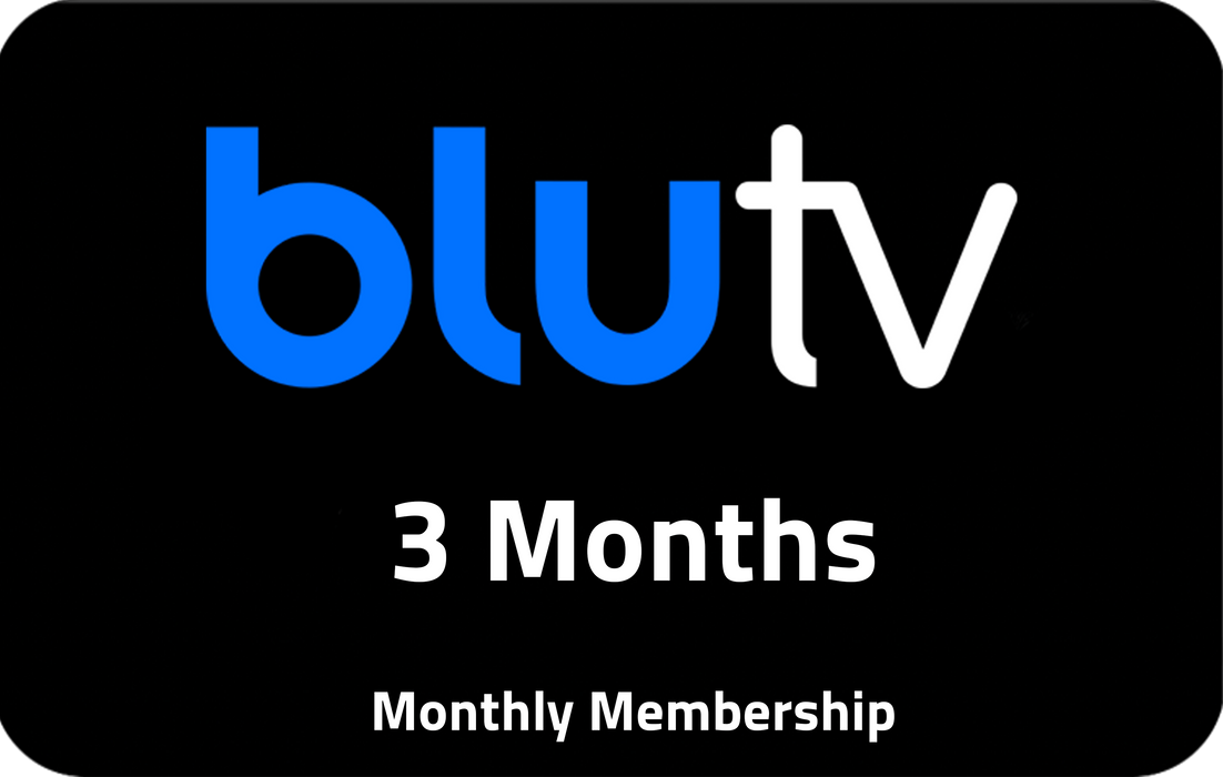 Blu TV Subscriptions Voucher. Buy and Redeem your Blu TV Subscription.