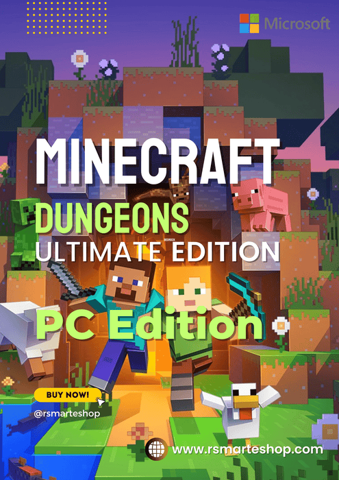 Minecraft Dungeons Ultimate Edition. Java & Bed Rock. PC Edition