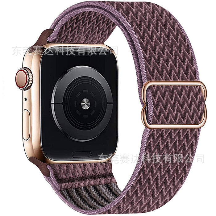 For Apple | Wavy 8 Buckle Nylon Strap Apple iWatch Se 8/7/6 Universal Strap.