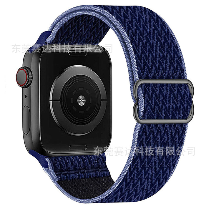 For Apple | Wavy 8 Buckle Nylon Strap Apple iWatch Se 8/7/6 Universal Strap.