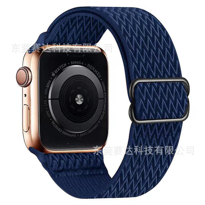 For Apple | Wavy 8 Buckle Nylon Strap Apple iWatch Se 8/7/6 Universal Strap.