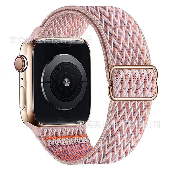 For Apple | Wavy 8 Buckle Nylon Strap Apple iWatch Se 8/7/6 Universal Strap.