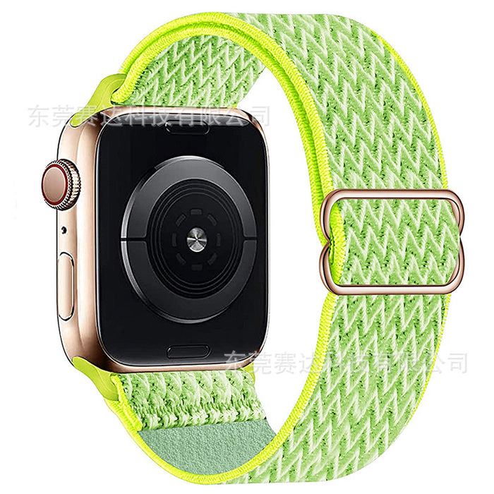 For Apple | Wavy 8 Buckle Nylon Strap Apple iWatch Se 8/7/6 Universal Strap.