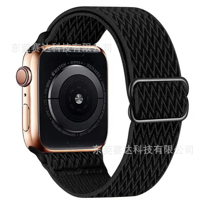 For Apple | Wavy 8 Buckle Nylon Strap Apple iWatch Se 8/7/6 Universal Strap.