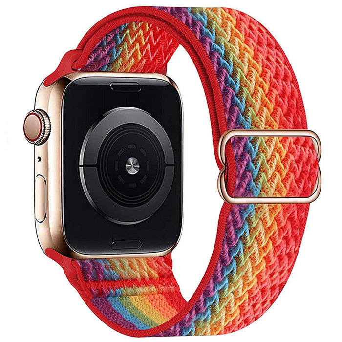 For Apple | Wavy 8 Buckle Nylon Strap Apple iWatch Se 8/7/6 Universal Strap.