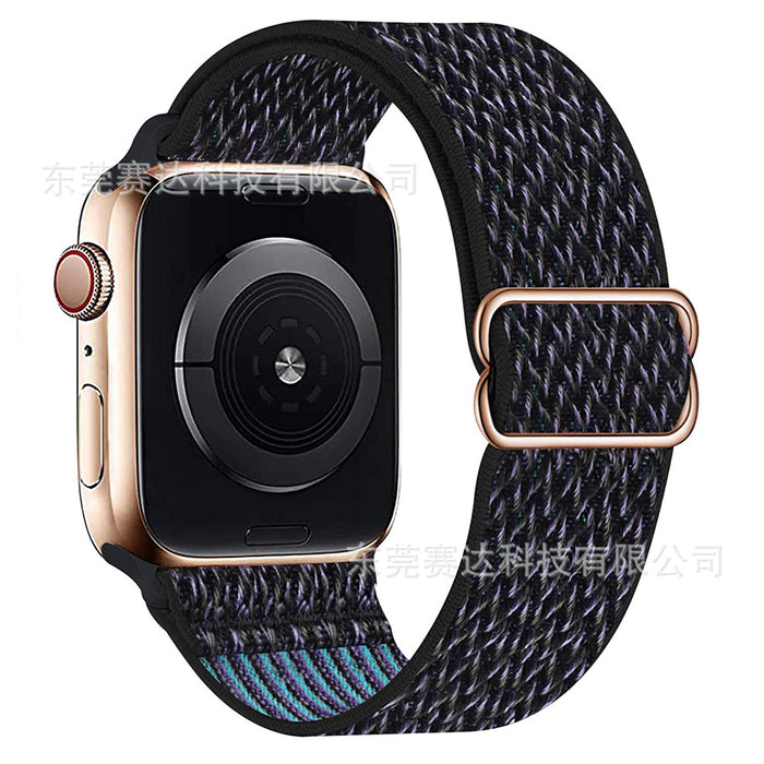 For Apple | Wavy 8 Buckle Nylon Strap Apple iWatch Se 8/7/6 Universal Strap.