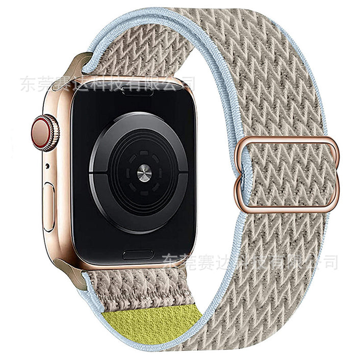 For Apple | Wavy 8 Buckle Nylon Strap Apple iWatch Se 8/7/6 Universal Strap.