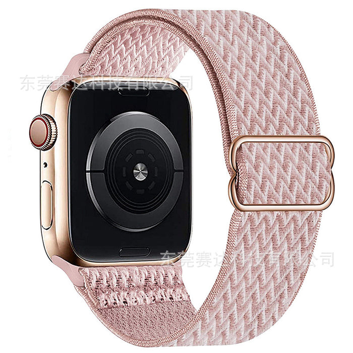 For Apple | Wavy 8 Buckle Nylon Strap Apple iWatch Se 8/7/6 Universal Strap.