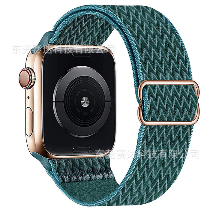 For Apple | Wavy 8 Buckle Nylon Strap Apple iWatch Se 8/7/6 Universal Strap.