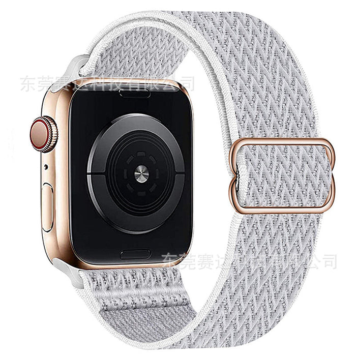 For Apple | Wavy 8 Buckle Nylon Strap Apple iWatch Se 8/7/6 Universal Strap.