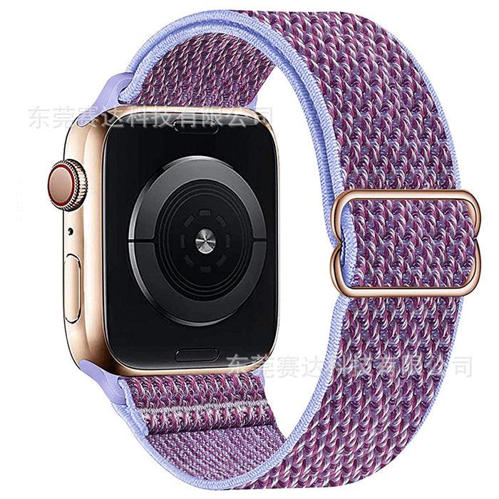 For Apple | Wavy 8 Buckle Nylon Strap Apple iWatch Se 8/7/6 Universal Strap.