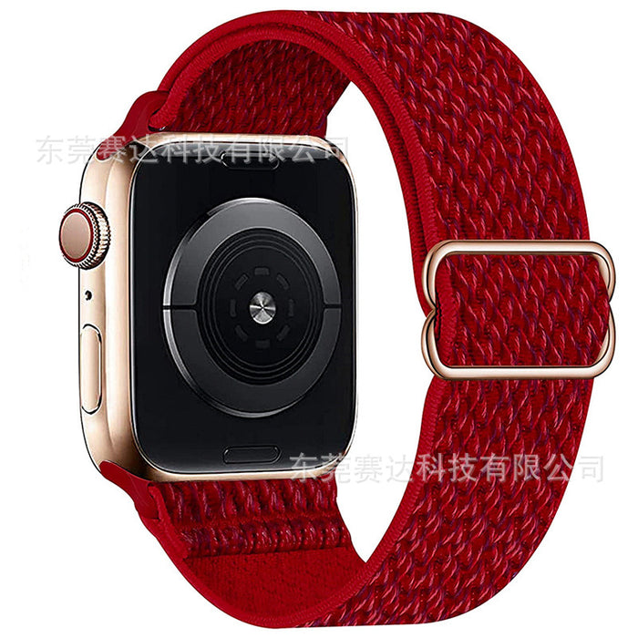 For Apple | Wavy 8 Buckle Nylon Strap Apple iWatch Se 8/7/6 Universal Strap.