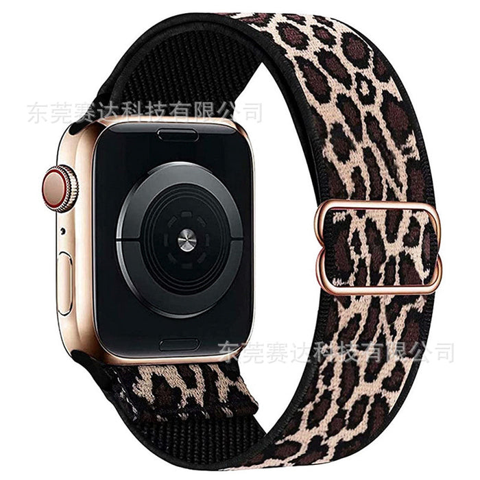 For Apple | Wavy 8 Buckle Nylon Strap Apple iWatch Se 8/7/6 Universal Strap.