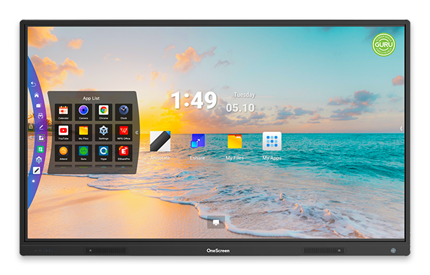 OneScreen Interactive Smart TouchScreen Display for Education, and Business.