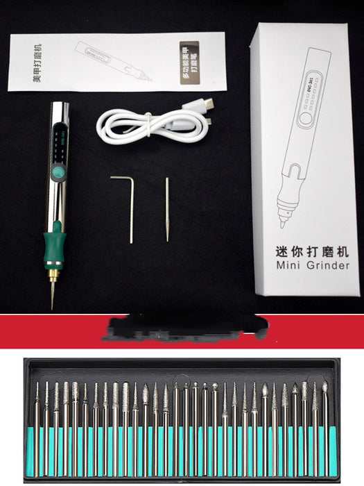 قلم النقش الكهربائي سرعة الشحن مطحنة كهربائية قابلة للتعديل طاحونة صغيرة محمولة باليد