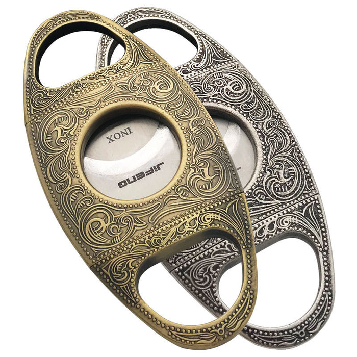 Pure Copper Cigar Cutter Stainless Steel Double Edged Metal Pliers Tool Accessories  Cigar Holder