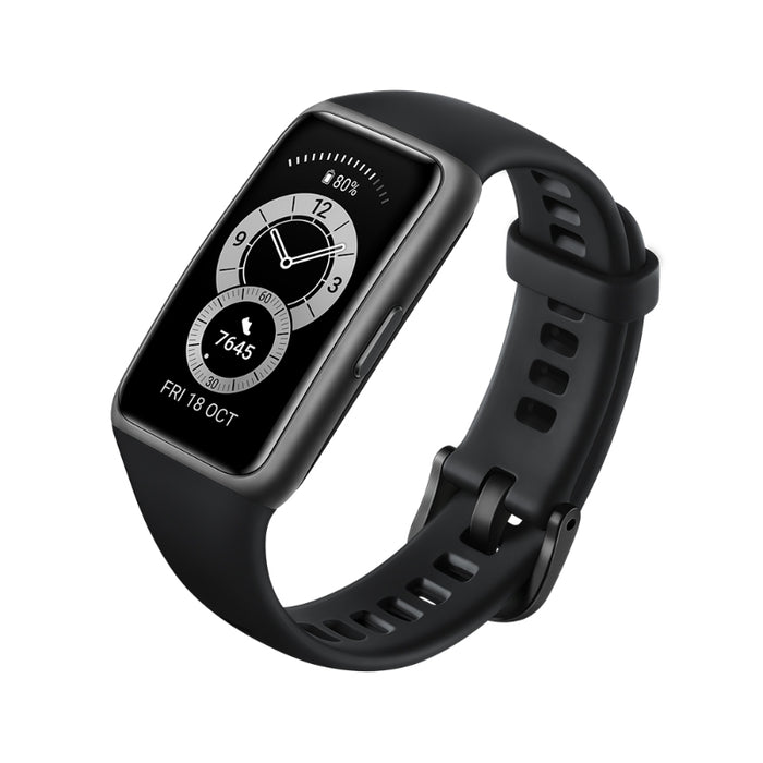 Huawei Band 6, All-Day Spo2 Monitoring, 1.47" Fullview Display, 2-Weeks Battery Life, Fast Charging (Black) -Open Box