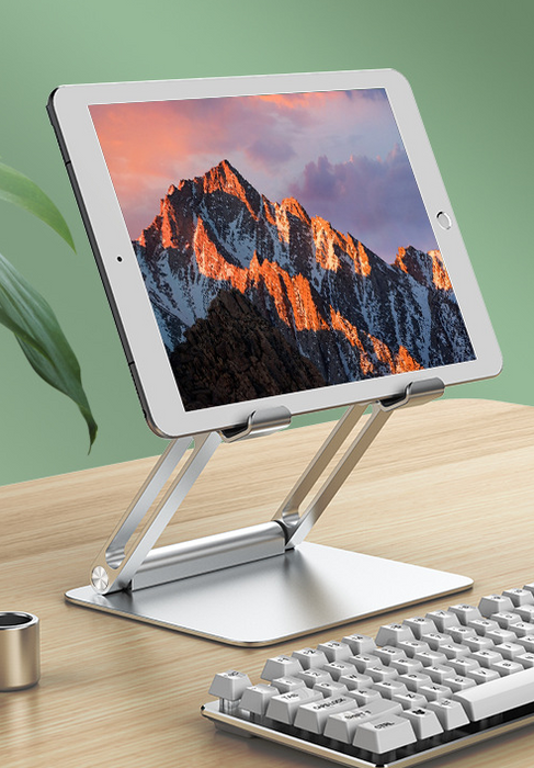 Tablet PC Stand Aluminum Alloy Folding Desktop Lazy Base