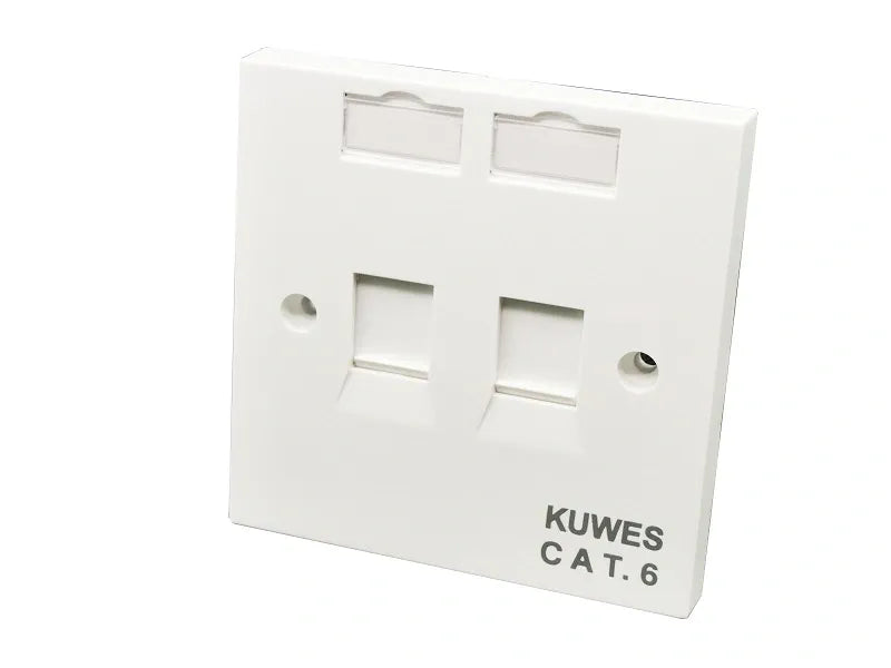 Kuwes Double Faceplate CAT6