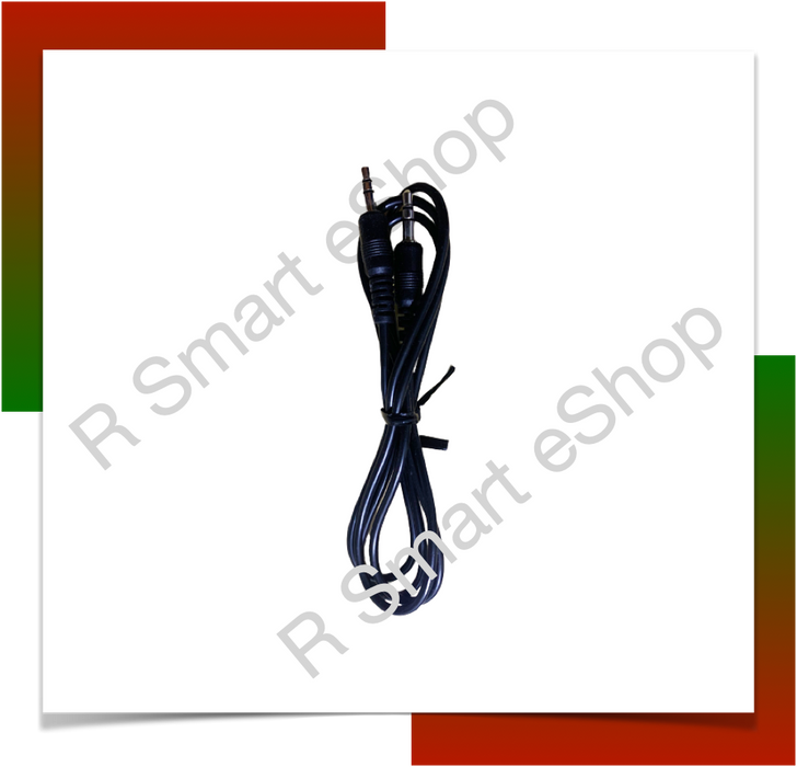 Male To Male 3.5mm AV AUX Cable -Black
