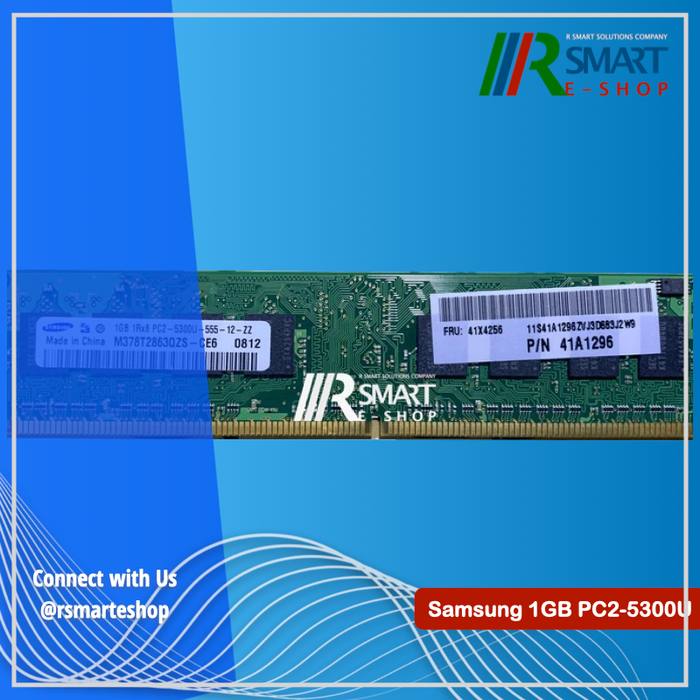 Samsung 1GB 1Rx8 PC2-5300U Desktop Memory (Refurbish) / 1 unit available