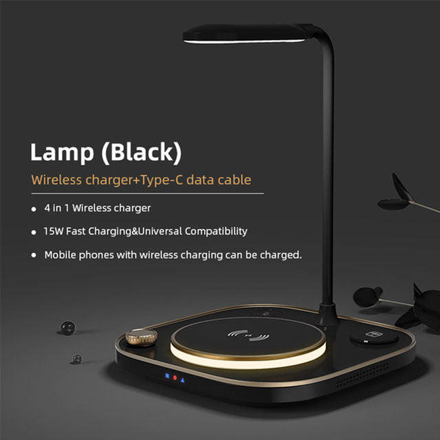 All in one wireless charger. Wireless charger + type-C data cable. 15W super-fast wireless charging & universal compatibility